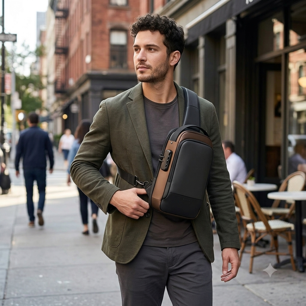 Premium Anti-Theft Sling Bag with Password Lock