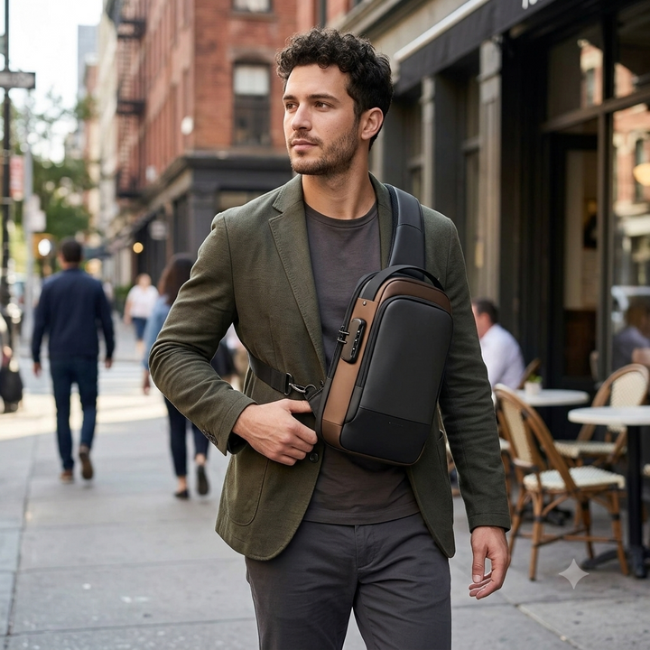 Premium Anti-Theft Sling Bag with Password Lock