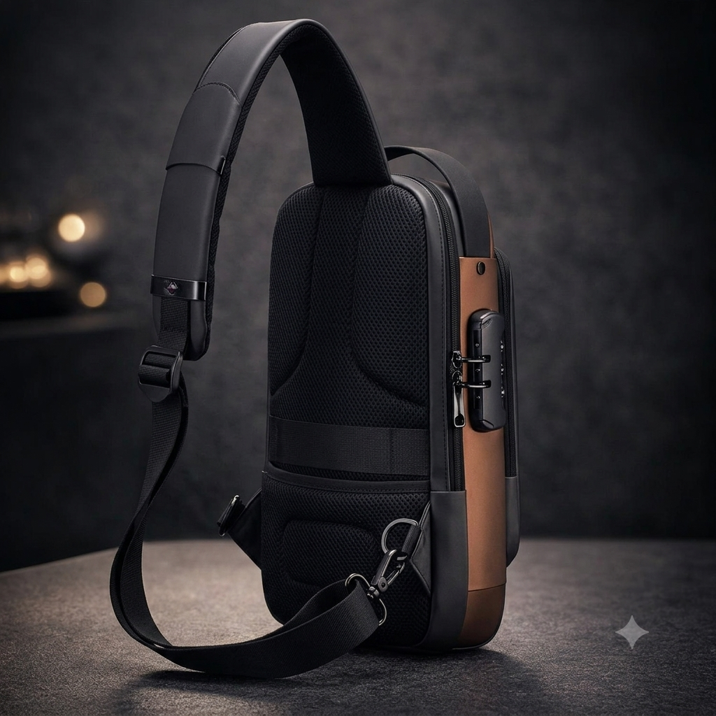 Premium Anti-Theft Sling Bag with Password Lock